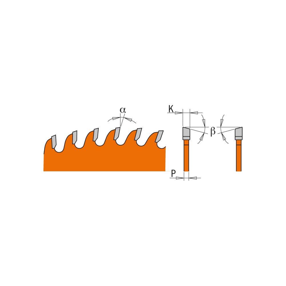 CMT 8 In x 60 x 5/8 In Industrial Melamine & Cut-Off Blade, large image number 3