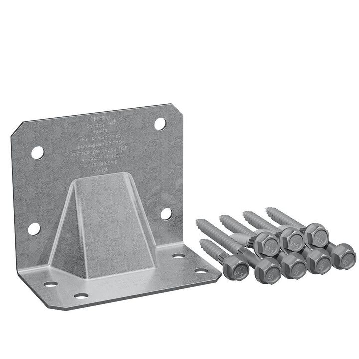 Simpson Strong-Tie 14 Gauge Zinc Galvanized Hurricane Gusset Angle Kit with Screws