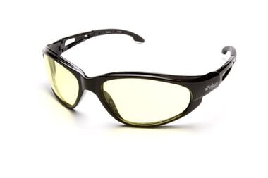 Edge Dakura Safety Glasses Black Frame Yellow Lens, large image number 0