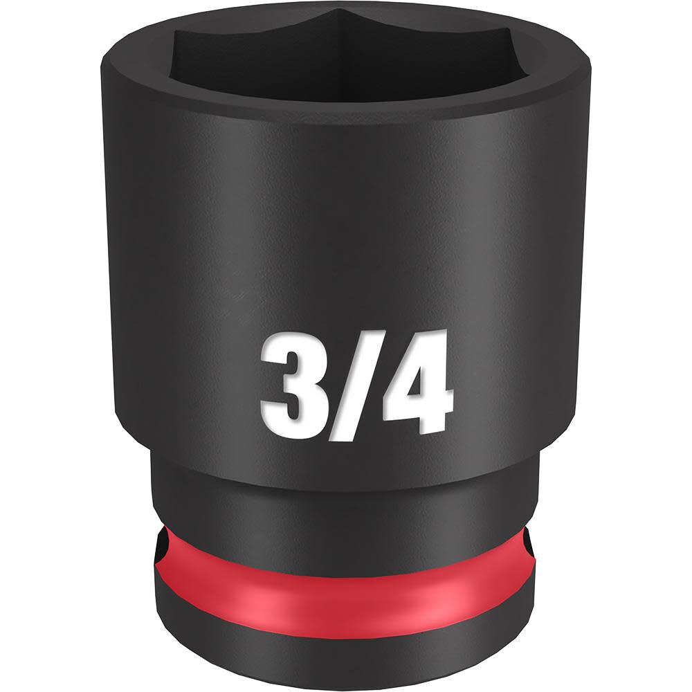 Milwaukee Impact Socket 3/8in Drive 3/4in Standard 6 Point, large image number 1
