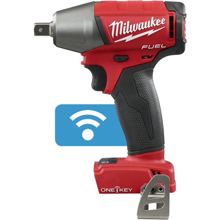 Milwaukee M18 FUEL 1/2 in. Compact Impact Wrench with Pin Detent with ONE-KEY (Bare Tool)