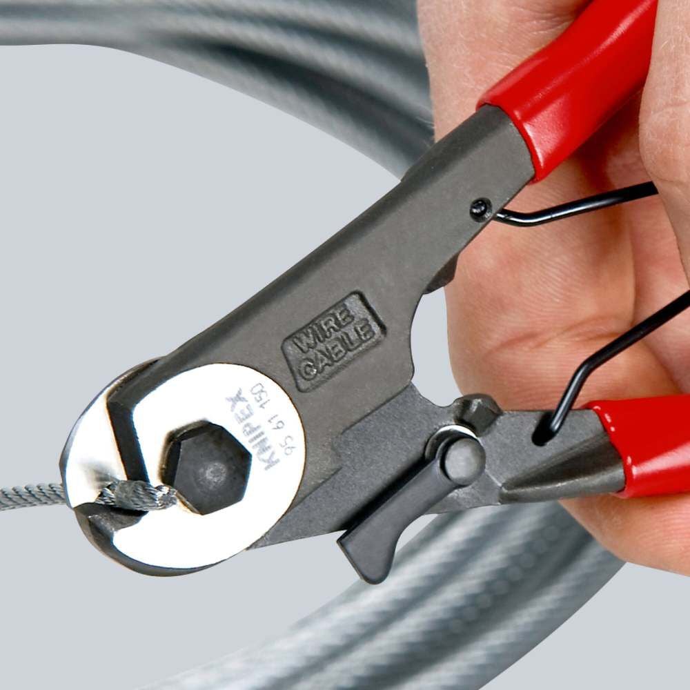 Knipex 6 Inch Steel Bowden Cable Cutter with Plastic Handle, large image number 7