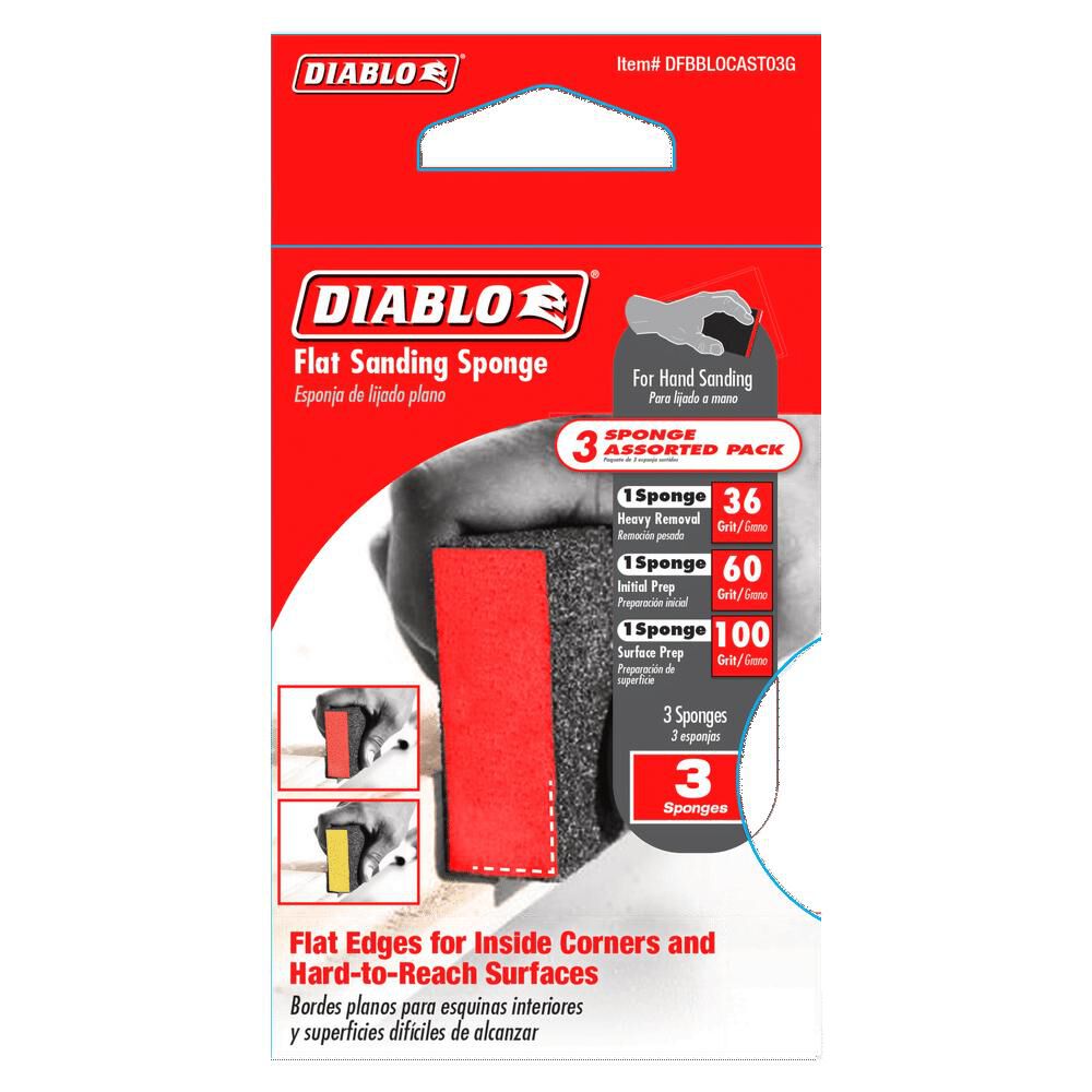 Diablo Tools Flat Sanding Sponge Assorted Pack, large image number 2