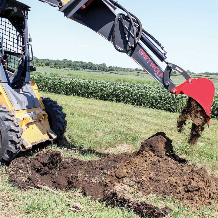 GreyWolf Attachments 12 Inch Skid Steer Backhoe Attachment, large image number 6