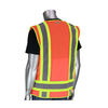 Protective Industrial Products Surveyors Tech Vest Hi-Vis Orange Two-Tone Ten Pocket Medium, small