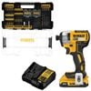 DEWALT 20V MAX Brushless Cordless 1/4 Inch Impact Driver Kit & Elite Series 100pc Drill Driver Set, small image number 1