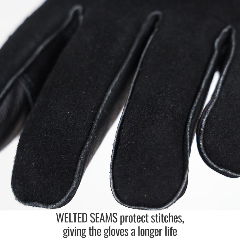Black Stallion BSX Pigskin Stick Welding Gloves Black Medium, large image number 4