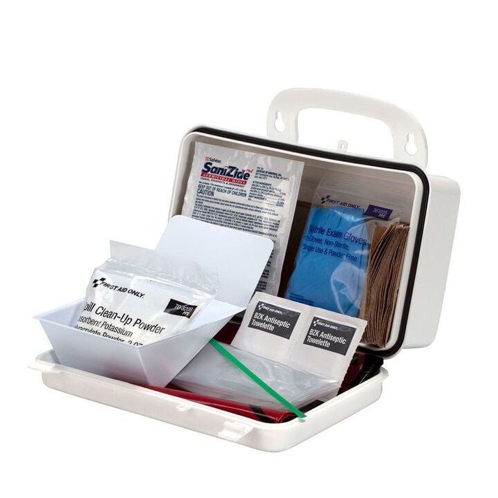 First Aid Only BBP Spill Clean Up Kit 20pc Plastic Case, large image number 3