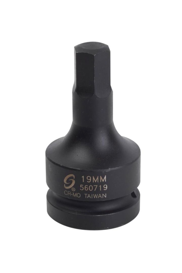 Sunex 1 Inch Dr Hex Driver Socket 19mm