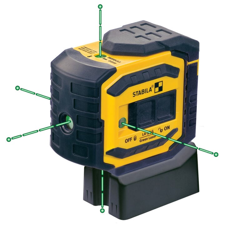 Stabila LA-5P Green 5 Point Laser Level Tool Set