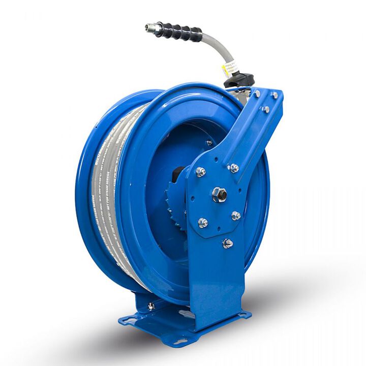 BluBird BluShield 3/8 Inch x 50 Ft. Pressure Washer Hose and Reel Assembly, large image number 1