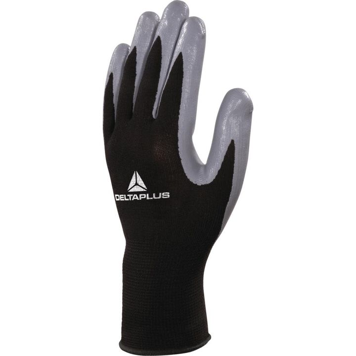 Delta Plus Mechanical Gloves, Black & Gray, X-Large