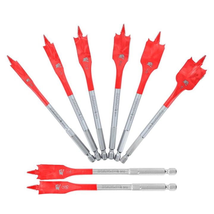 Diablo Tools SPEEDemon Spade Bit Set 6+2pc