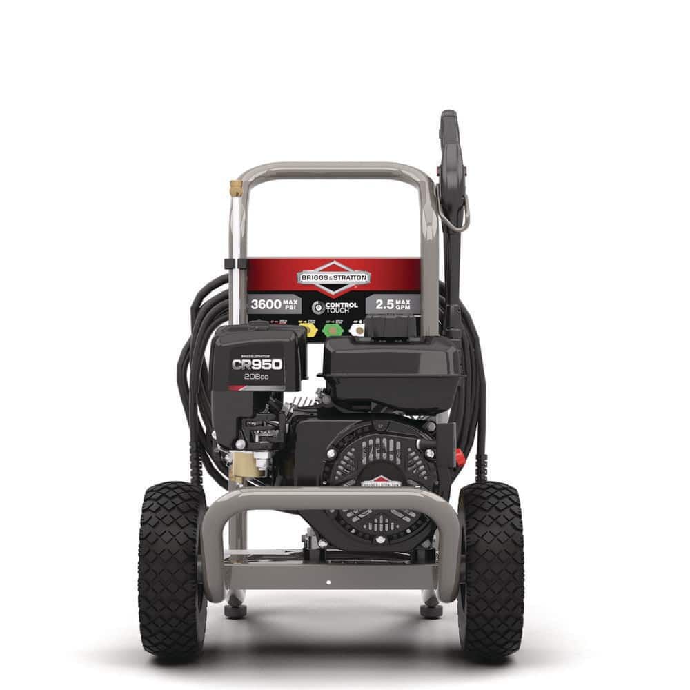 Briggs and Stratton 3600 PSI 2.4 GPM Gas Powered Cold Water Pressure Washer with 4 Spray Tips – 022021