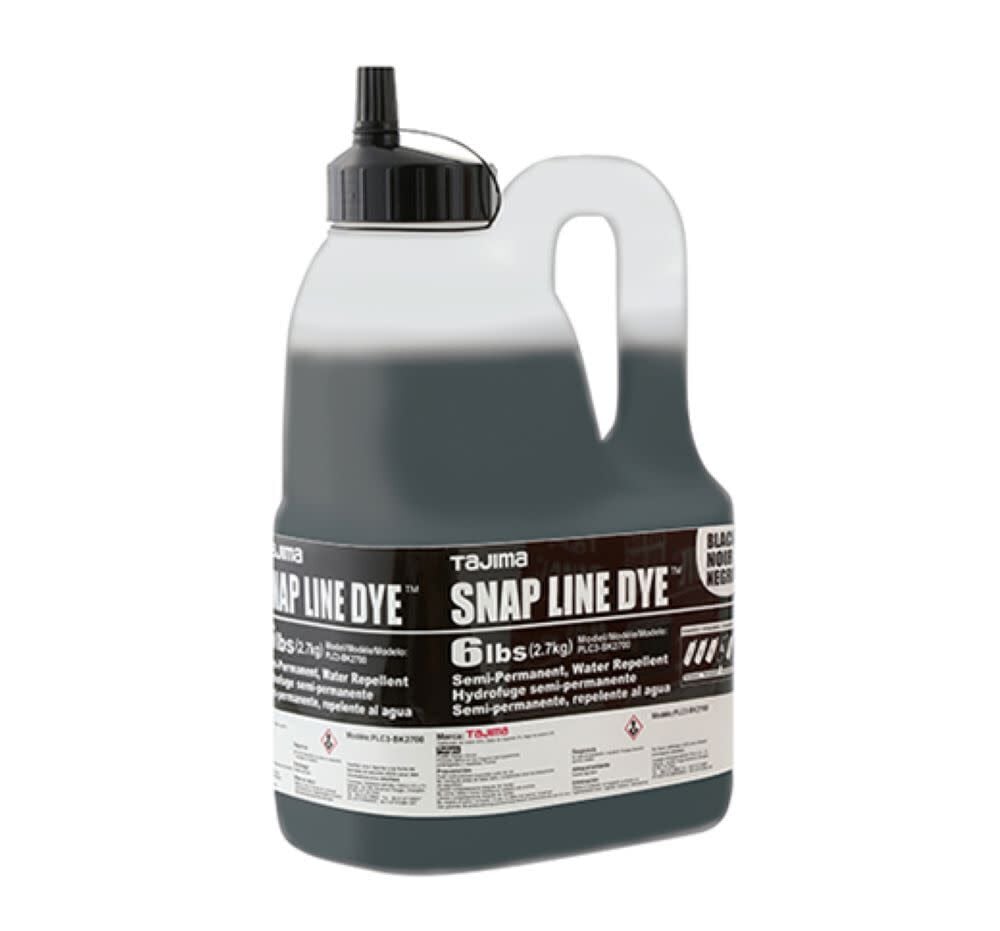 Tajima Chalk Snap Line Dye 6lbs Black, large image number 2