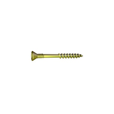 Grabber Construction Products #8 x 1-3/4 In. Flat Head Collated Zinc Yellow Sub Floor Screw