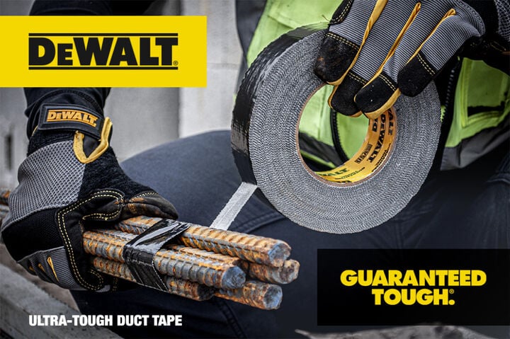 DEWALT Ultra Tough Duct Tape 1.88in x 30yd Black, large image number 2