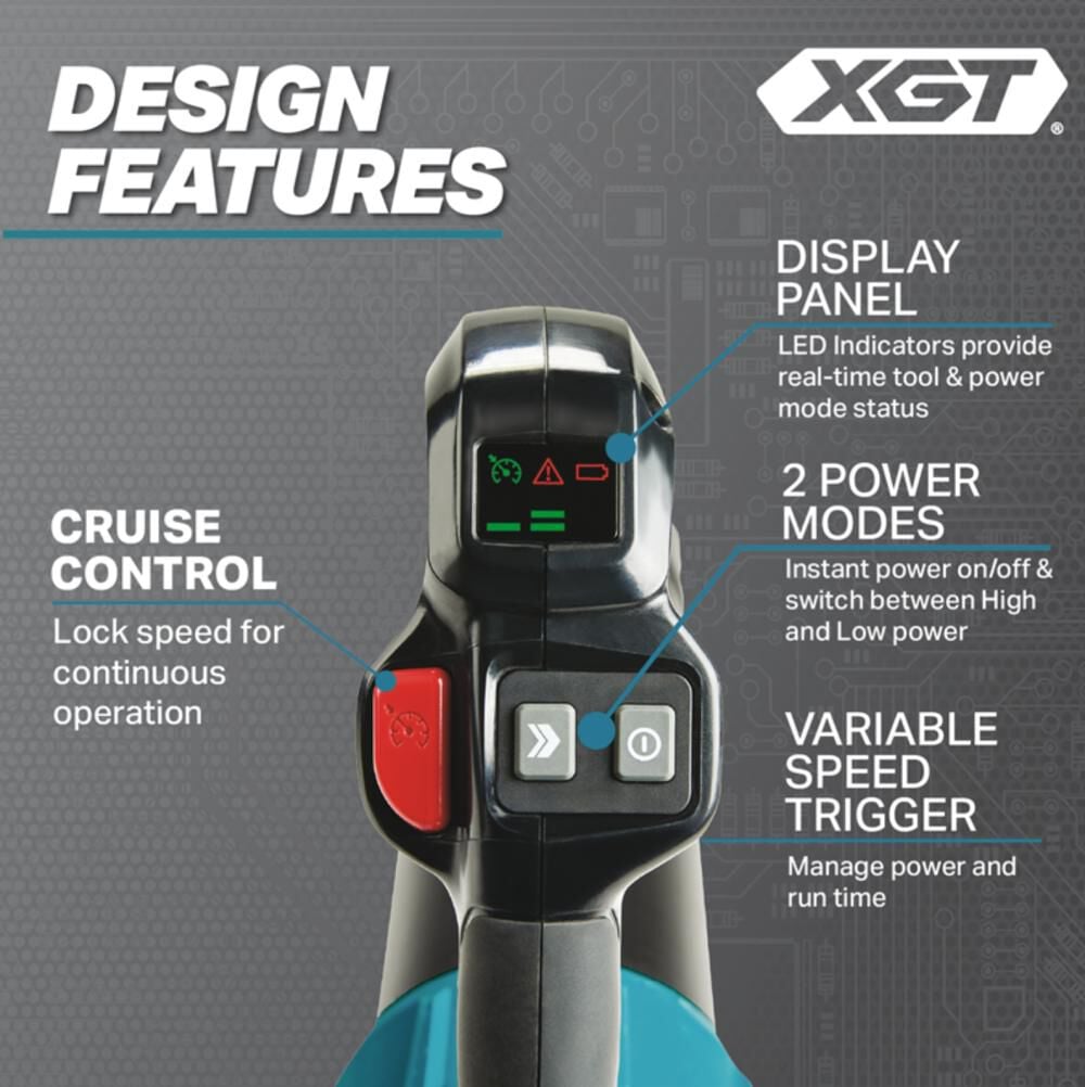 Makita 40V max XGT Brushless Backpack Blower Kit with Two 40V 8Ah Batteries, large image number 12