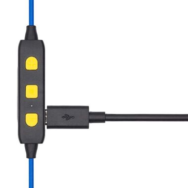Plugfones Liberate 2.0 Noise Suppressing Wireless Headphones (Blue/Yellow), large image number 3