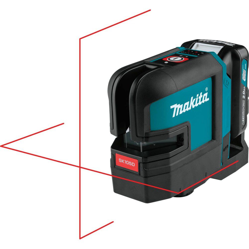 Makita 12V max CXT Self Leveling Cross Line Red Beam Laser Kit, large image number 2