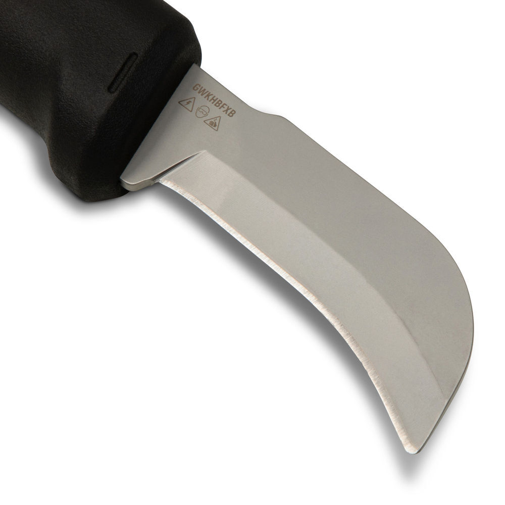 GEARWRENCH Lineman Fixed Blade Hawkbill Knife with Blunt Tip, large image number 3
