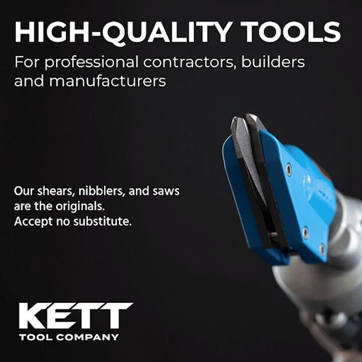 Kett Tool 14 Gauge Metal Electric Shear, large image number 4