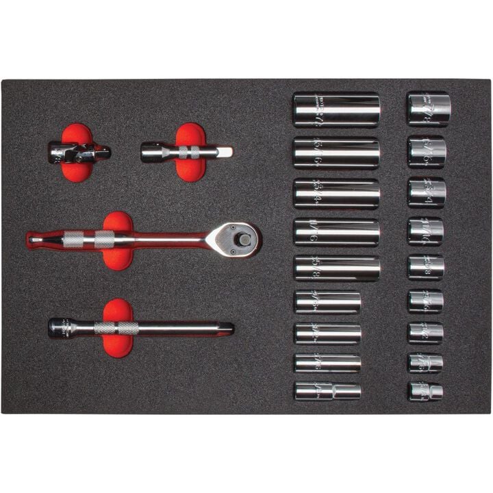 Proto Velocity 3/8in Drive 6 Point Socket Set 22pc, large image number 0
