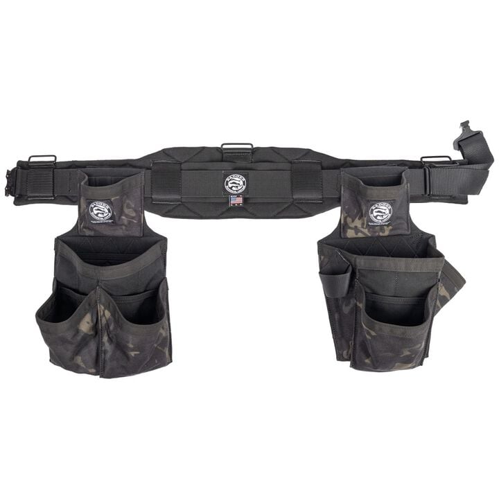 Badger Tool Belts Side-By-Side Carpenter Belt, Black Camo, XL