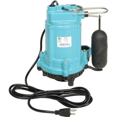 Little Giant Pump 6EC-CIA-SFS 1/3HP 115V Automatic Submersible Utility Pump 10' Cord