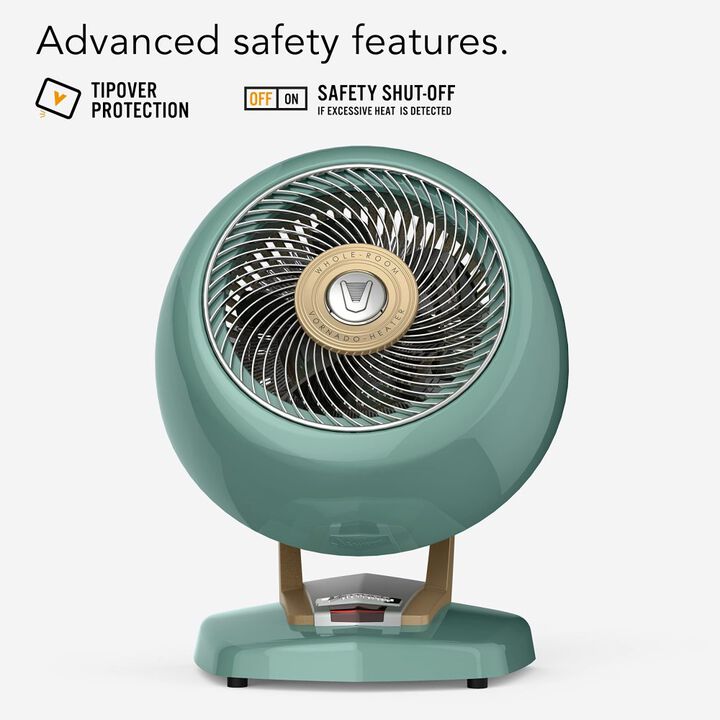 Vornado Vintage VHEAT Green 1500W Whole Room Heater, large image number 6
