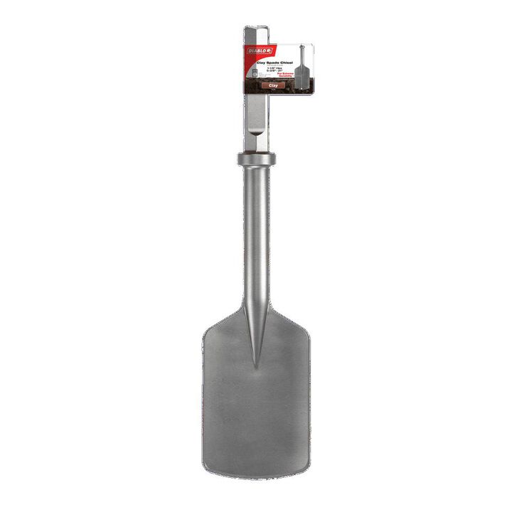 Diablo Tools 1-1/8 Inch Hex Clay Spade Chisel, large image number 1