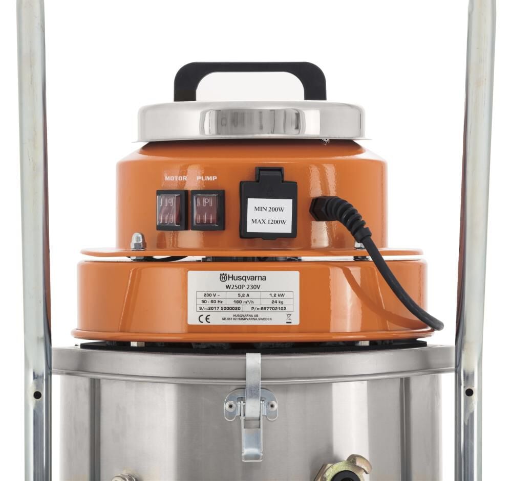 Husqvarna Construction W 250 P 120V Industrial Wet & Slurry Vacuum, large image number 4