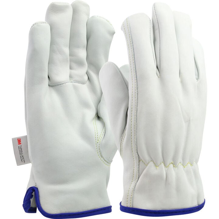 Protective Industrial Products Cowhide Leather Cold Protection Gloves Large