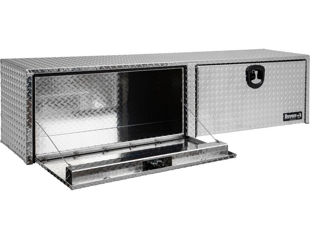 Buyers Products Company 18x16x72 Inch Diamond Tread Aluminum Topsider Truck Box, large image number 2