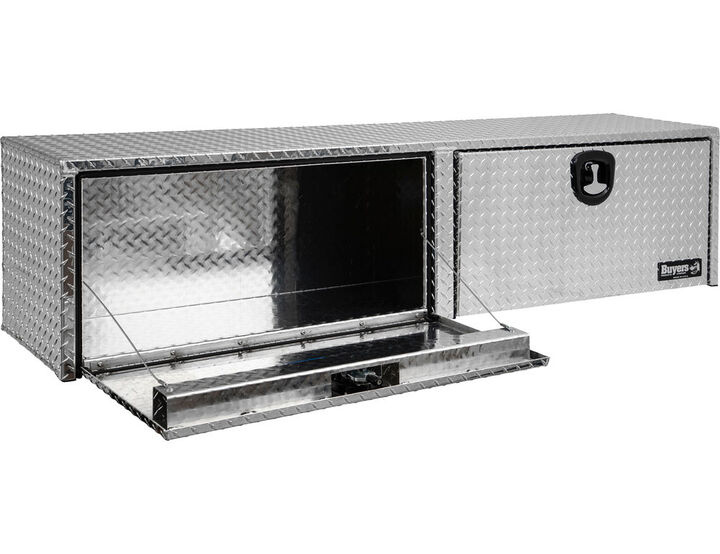 Buyers Products Company 18x16x72 Inch Diamond Tread Aluminum Topsider Truck Box, large image number 1