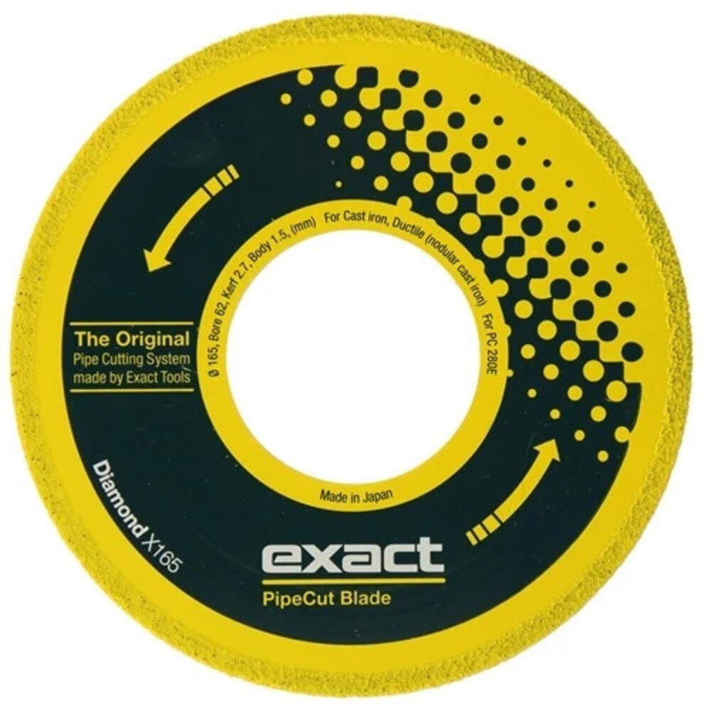 Exact Tools X165 6-1/2 Inch Continuous Rim Diamond Blade for Ductile and Cast Iron, large image number 2