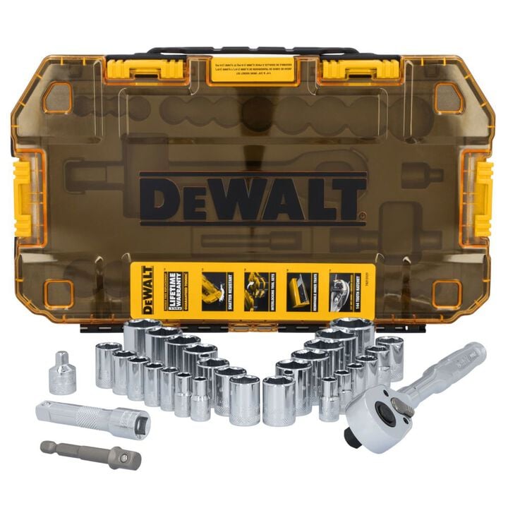 DEWALT TOUGHSERIES 30 Piece TOUGH BOX 3/8 Inch Drive Mechanics Tool, large image number 1