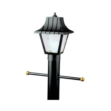Westinghouse Post Top Matte Black Switch Incandescent Lantern