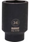 DEWALT 36 mm 1/2 Inch Drive 6-Point Metric Deep Impact Socket, small image number 2