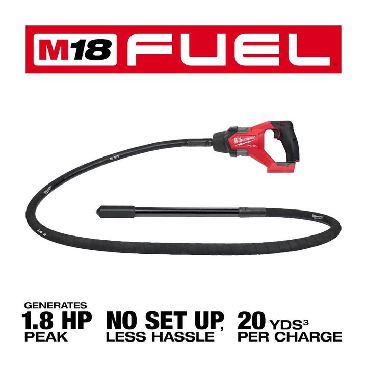 Milwaukee M18 FUEL 8' Concrete Pencil Vibrator (Bare Tool), large image number 2