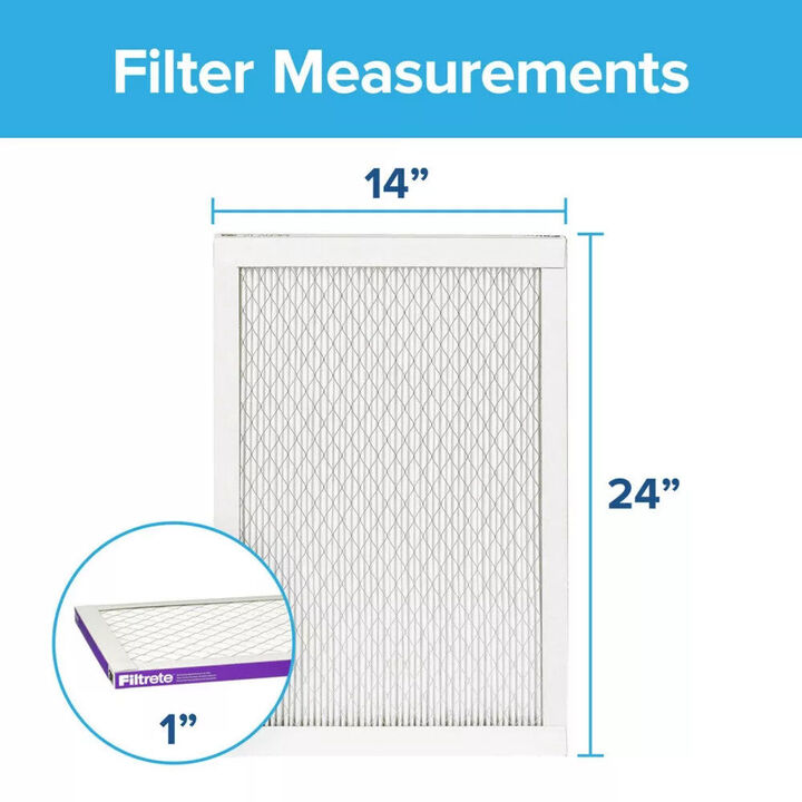 3M Filtrete 14 x 24 x 1-Inch 1500 MPR MERV 12 Allergen Defense Furnace Air Filter, large image number 2