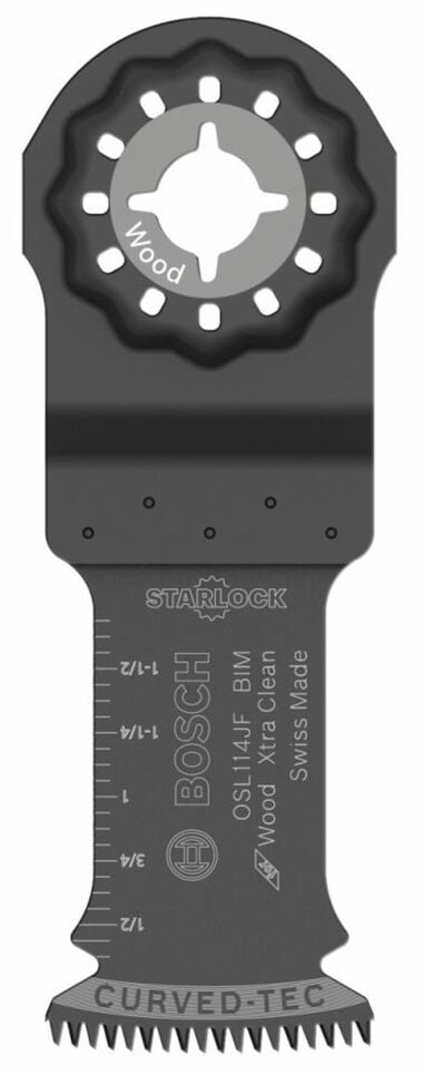 Bosch 1-1/4 In. Starlock Oscillating Multi Tool Bi-Metal Xtra-clean Clean Plunge Cut Blade, large image number 0