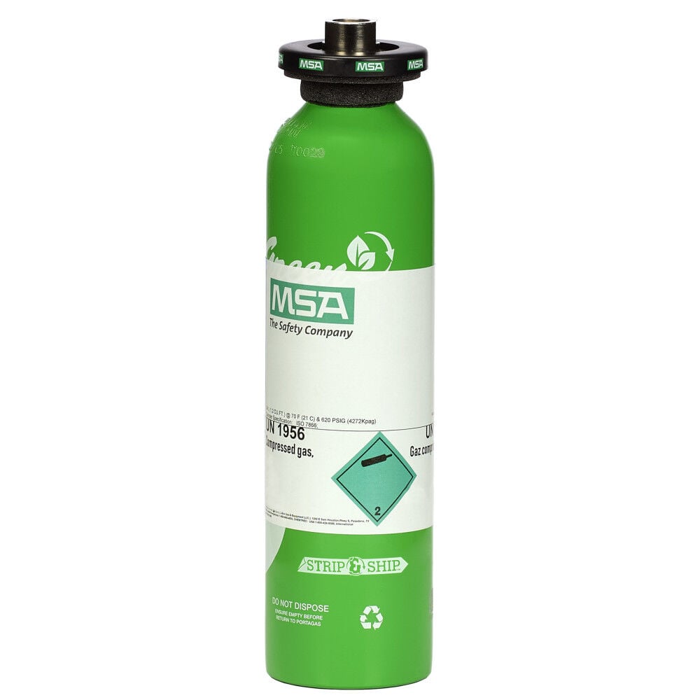 MSA Safety Works Calibration Cylinder, Gas, 58 L, (SO2)-10