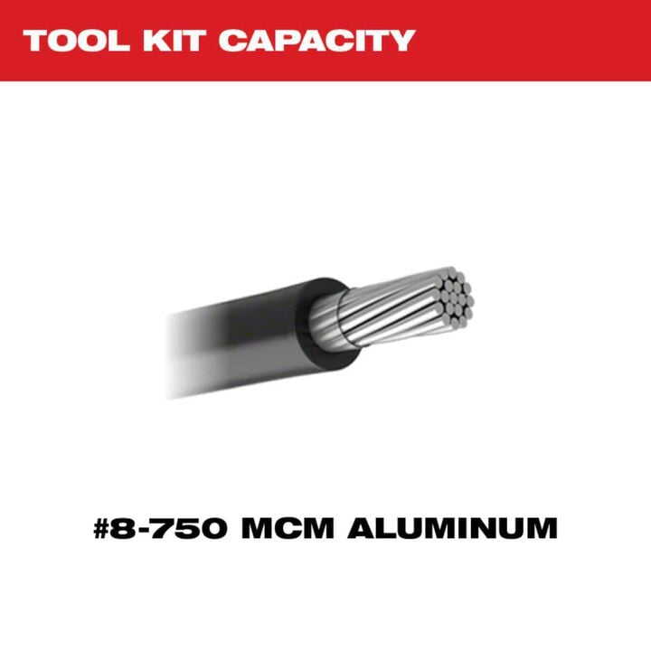 Milwaukee M18 FORCE LOGIC 600 MCM AL Crimper with 750 MCM Expanded Jaw (Bare Tool), large image number 4