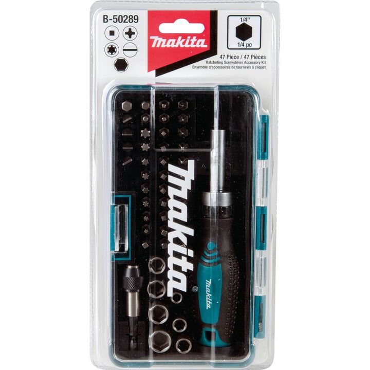 Makita 47 Pc. Ratchet and Bit Set, large image number 2