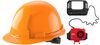 Milwaukee Orange Front Brim Hard Hat with 6pt Ratcheting Suspension Type 1 Class E & BOLT USB Cooling Fan Bundle, small image number 1