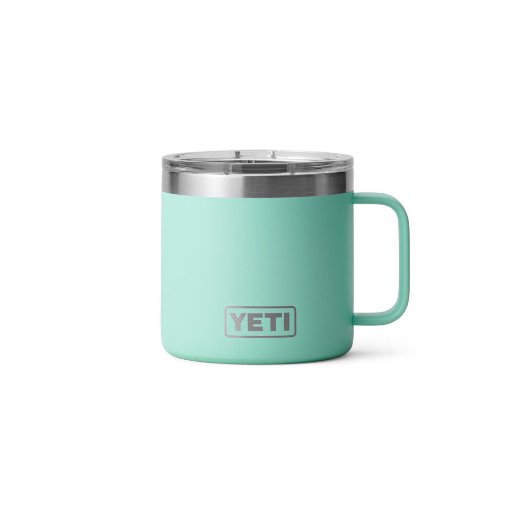 YETI Rambler 14 oz Stackable Mug, Vacuum Insulated, Stainless  Steel with MagSlider Lid, Camp Green: Tumblers & Water Glasses