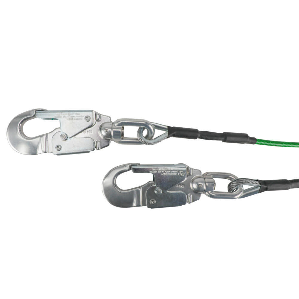 Safewaze Leading Edge 6 Ft. Energy Absorbing Lanyard: Dual Leg, Alu Swivel Snap Hooks, large image number 2