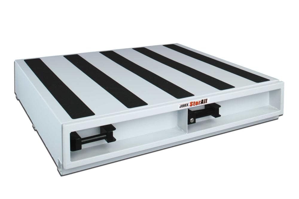 Crescent JOBOX StorAll 9 Tall Heavy-Duty Steel Drawer Storage 48inW x 9inH x 48inL – 5in Deep Drawer – 664980