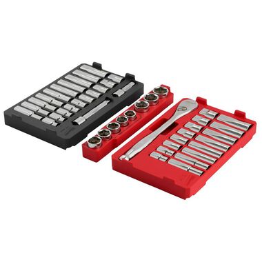 Milwaukee 1/2in Drive Ratchet & Socket Set with PACKOUT Organizer 47pc, large image number 9